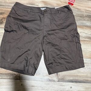 St. John's Bay Dark Brown Women's Bermudas